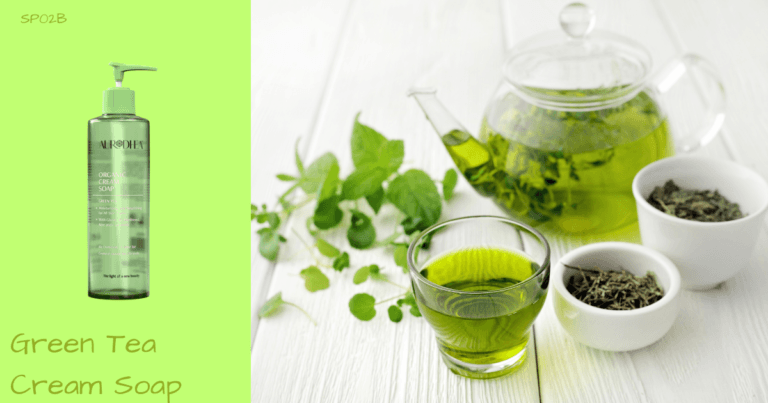 green tea cream soap